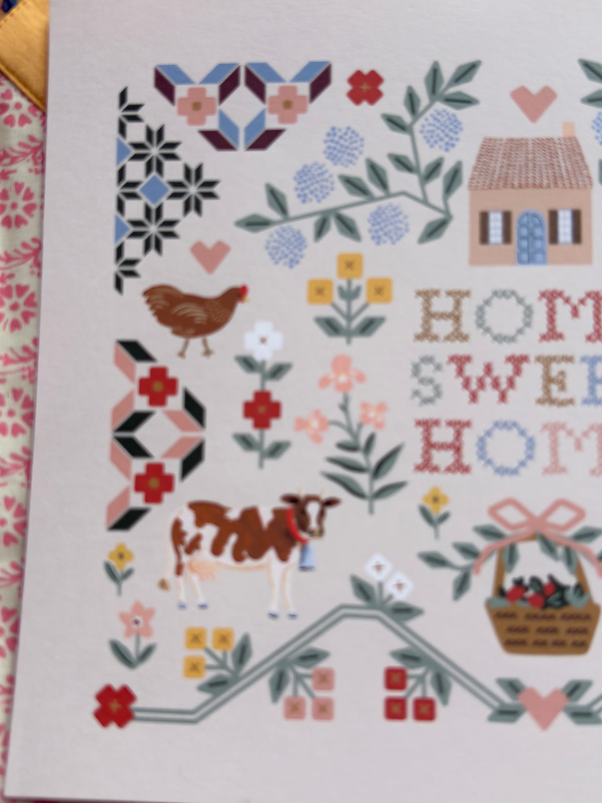 Home Sweet Home Sampler Art Print