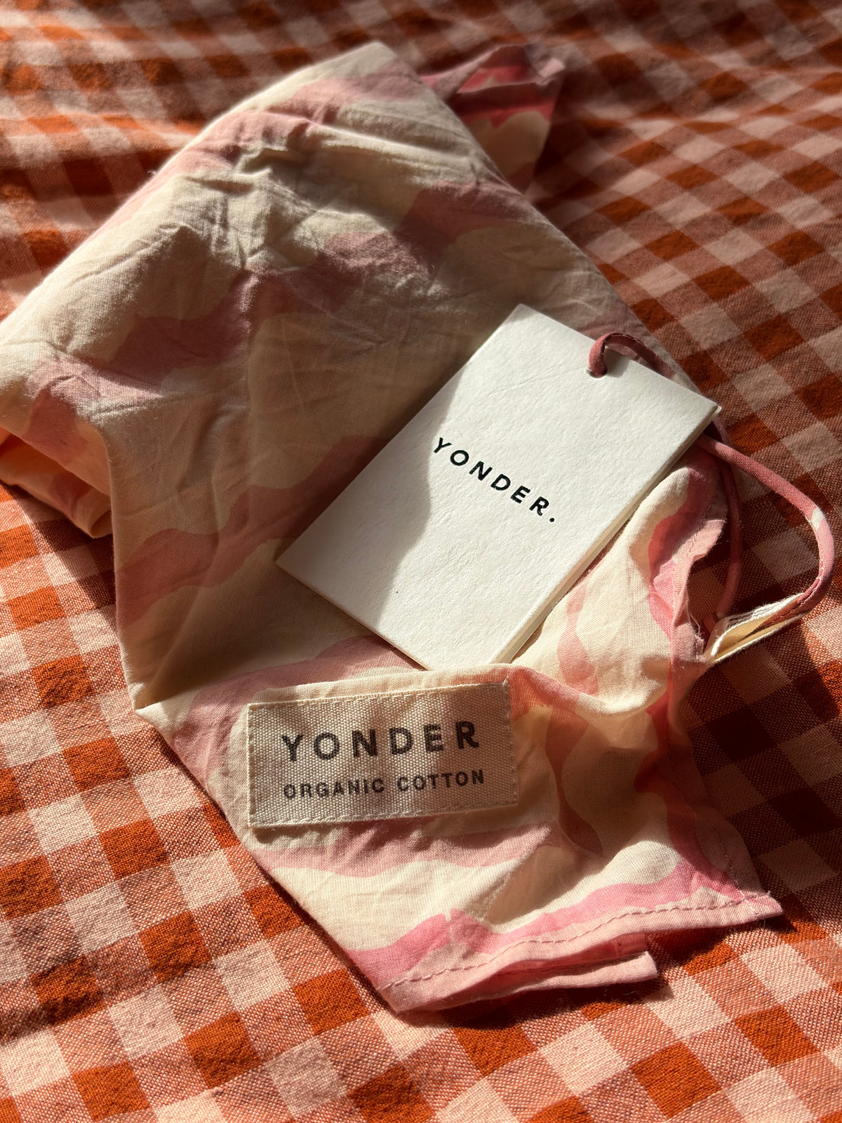 Organic Cotton Bandana | YONDER Wiggle Floss Print Pink