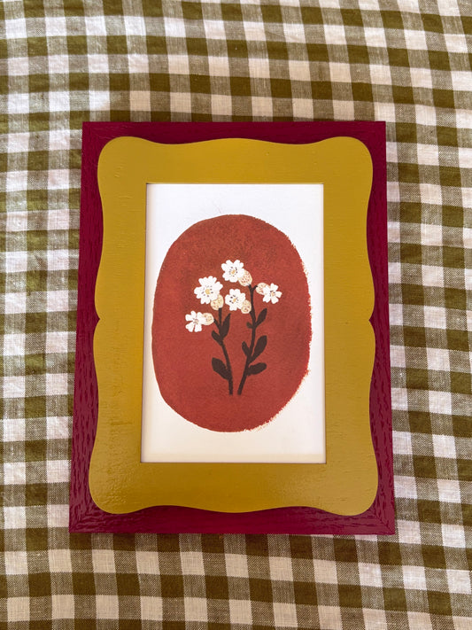 Double Wooden Wavy picture frame