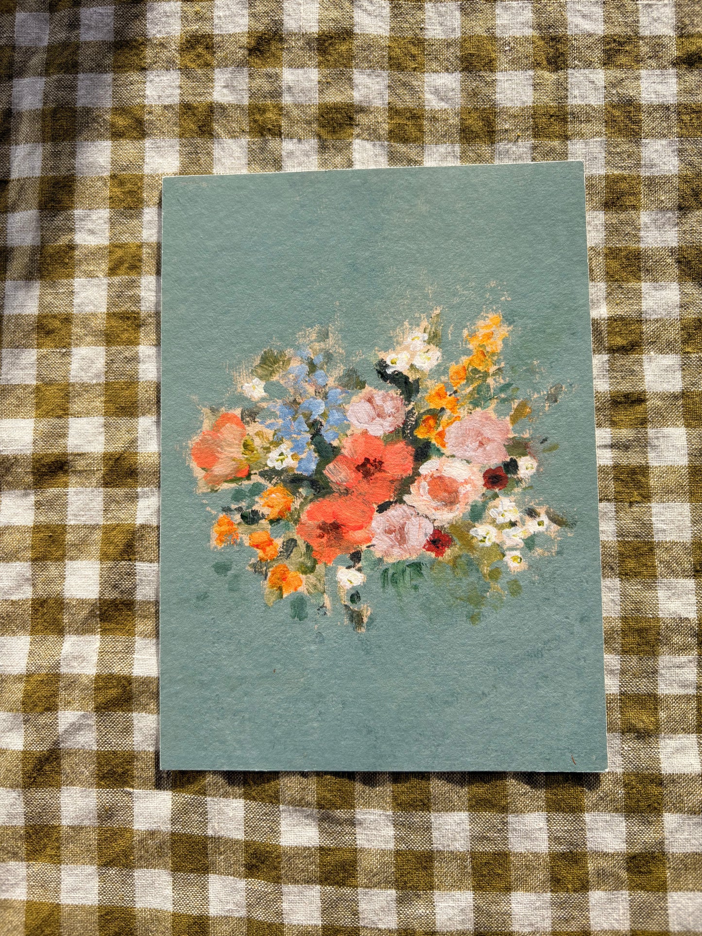 Brittany Smith Studio Blue Wildflower print
