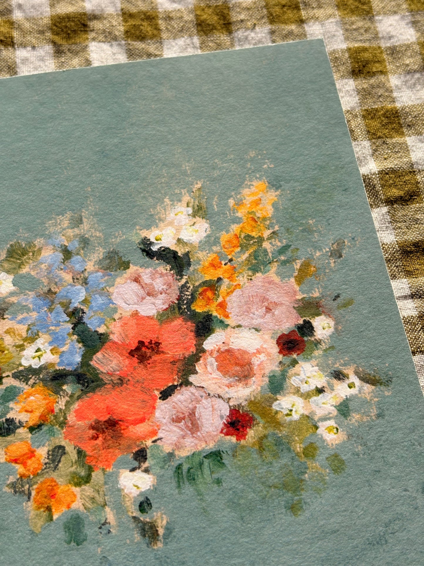 Brittany Smith Studio Blue Wildflower print