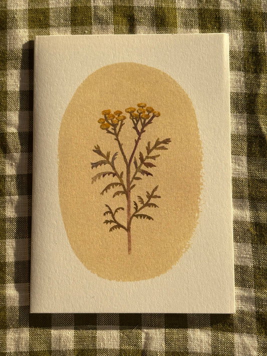 Tansy Floral Greeting Card