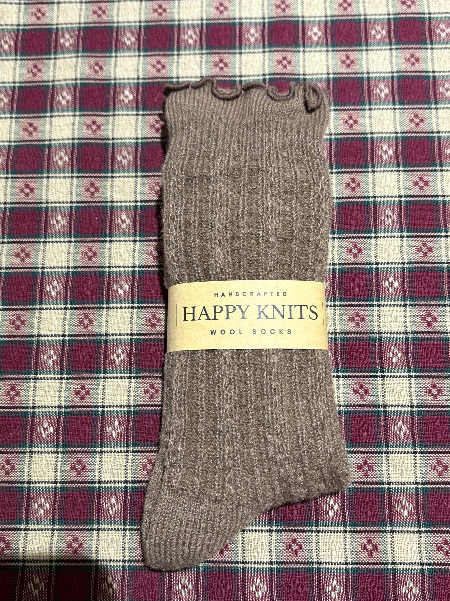 Happy Knits Ruffle Knitted Wool Socks