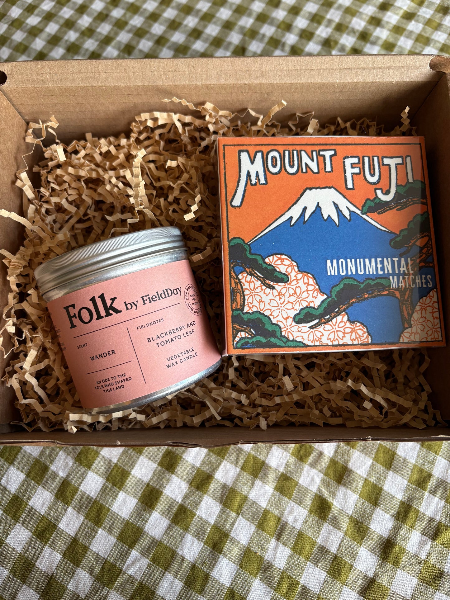 Gift Box with matches and candle for him