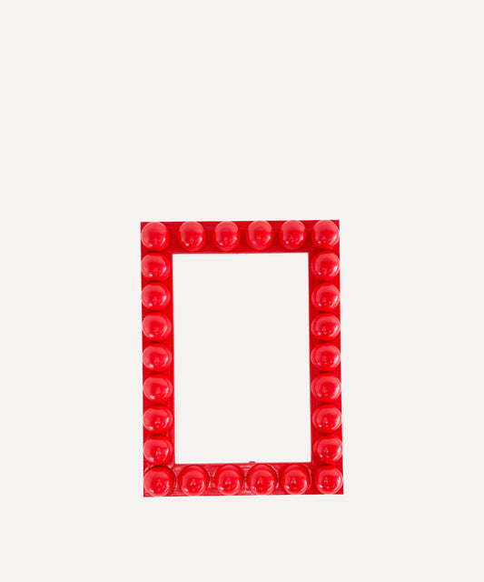 Red Wooden Bobbin Frame
