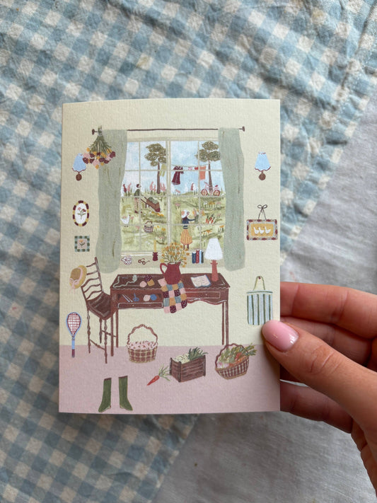 Patchwork Quilt greeting card