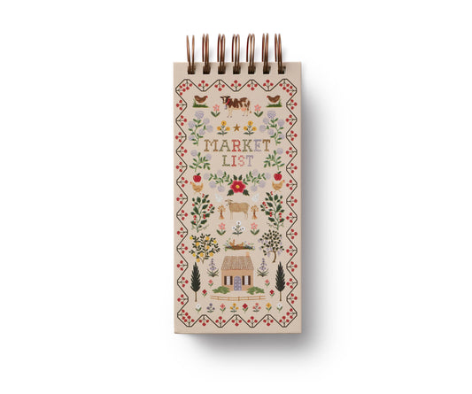 Home Sweet Home Spiral Market List Note Book