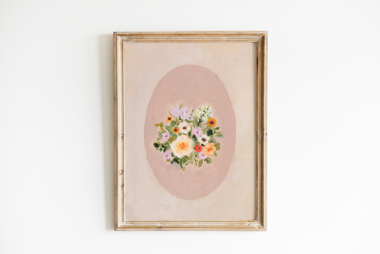 Brittany Smith floral print  Vignette XIV: 5" x 7"