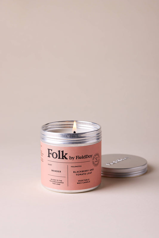 Folk by Fieldday Blackberry and Tomato Leaf Vegetable Wax Candle