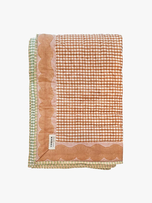 PRE ORDER. Organic Cotton Quilted Blanket | Fudge: Double