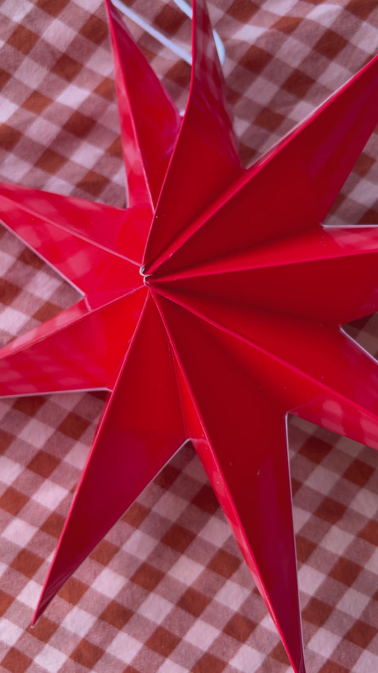 Christmas 3D Hanging Star, 5 Point star, hanging star, Christmas decor