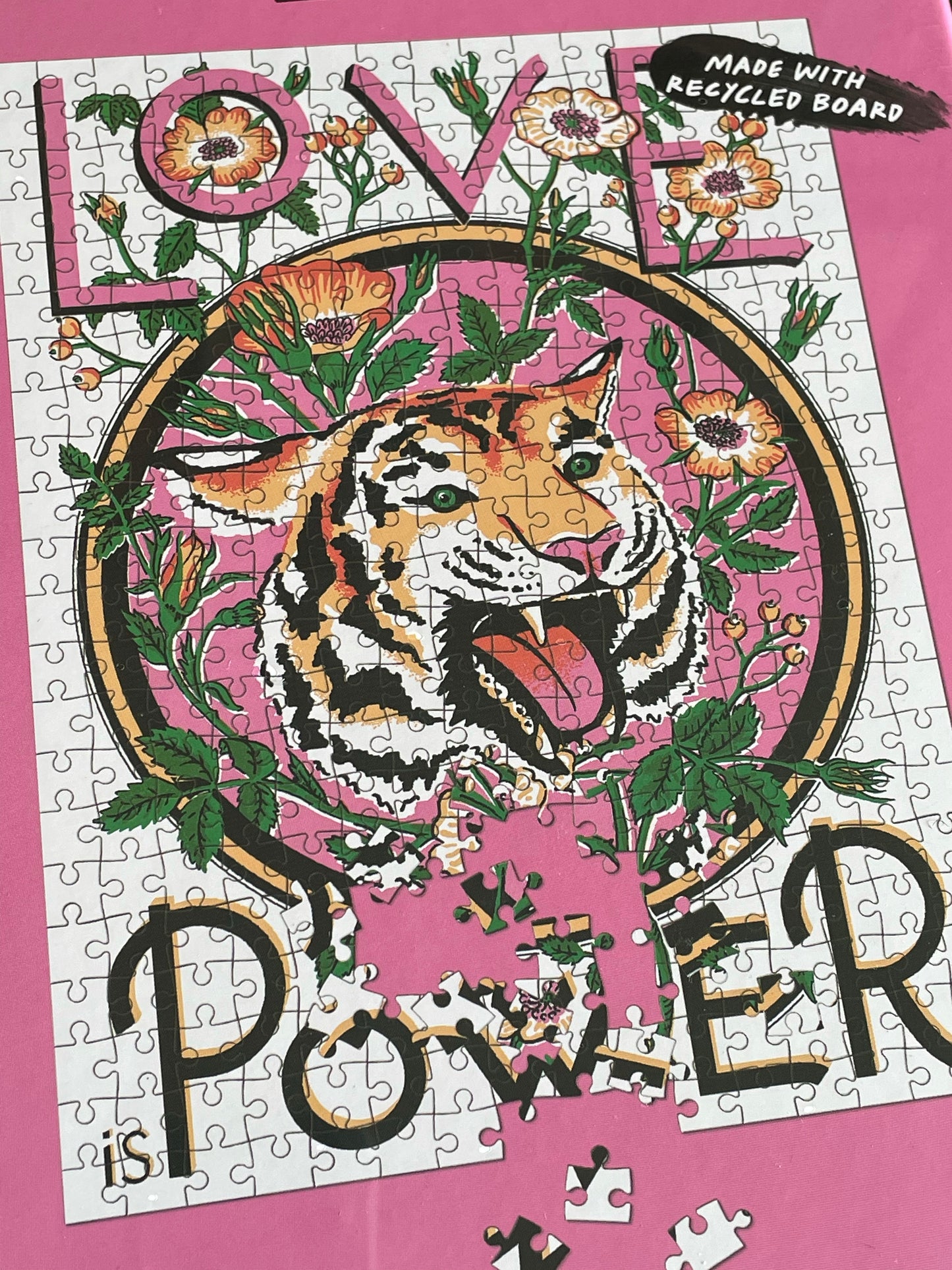 Print Club London  Love Is Power Tiger  Jigsaw Puzzle
