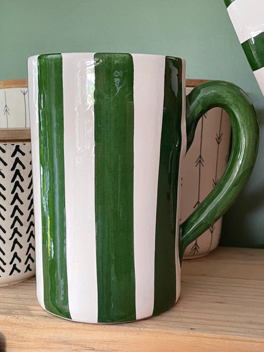 Tall Bold Stripe Mug