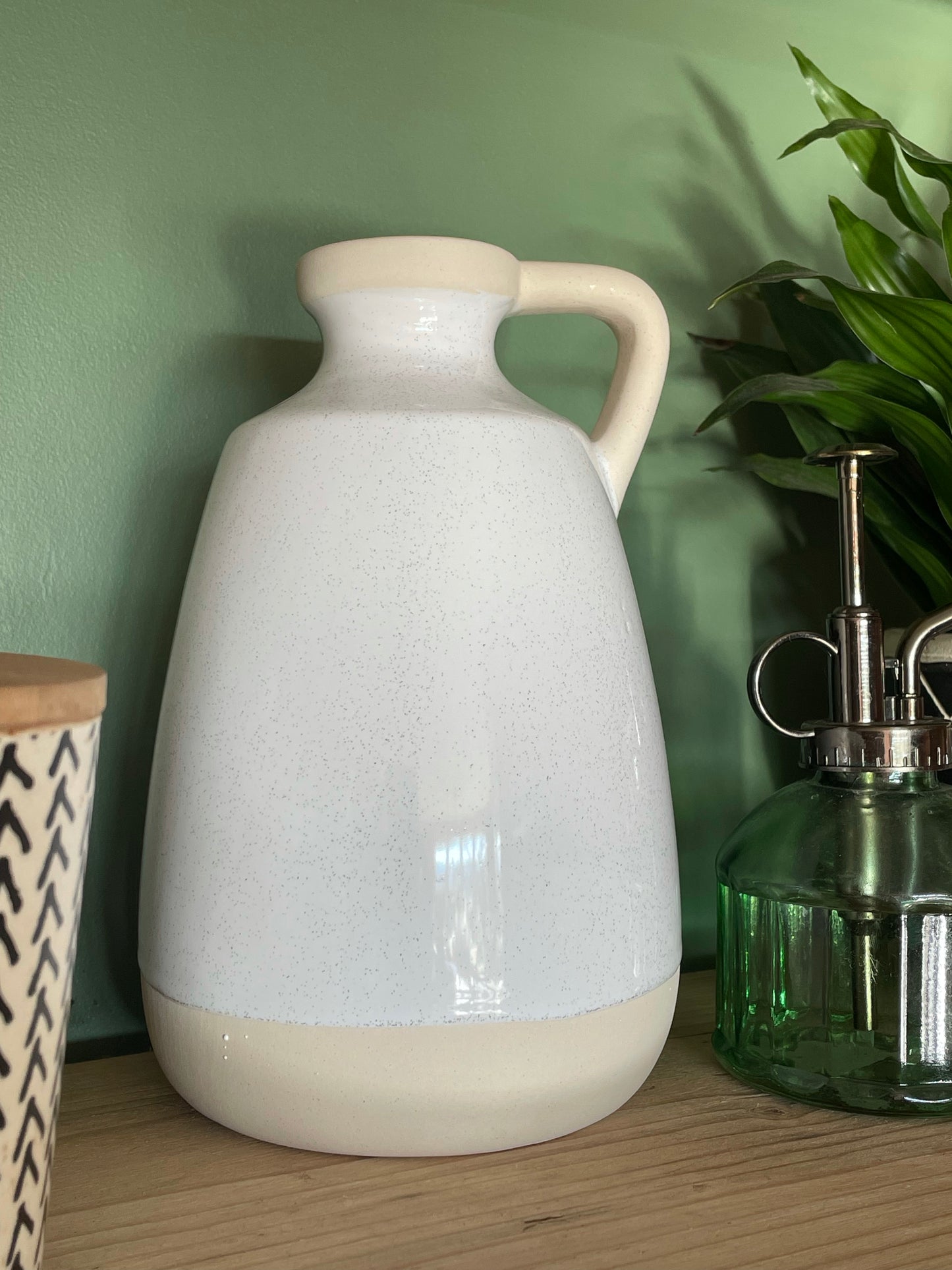 Medium Natural Stoneware Handle Vase