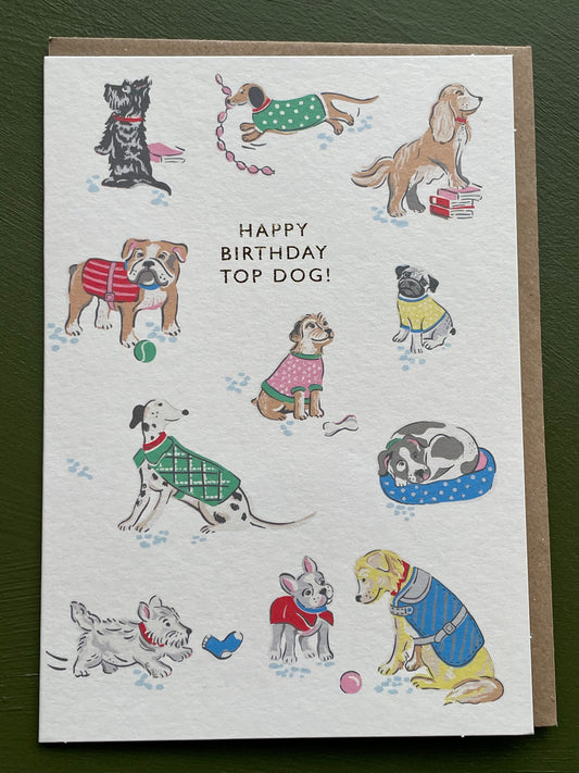 Cath Kidston Happy Birthday Top Dog Card