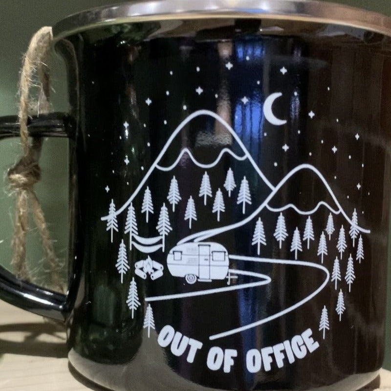 Out Of Office Enamel Mug