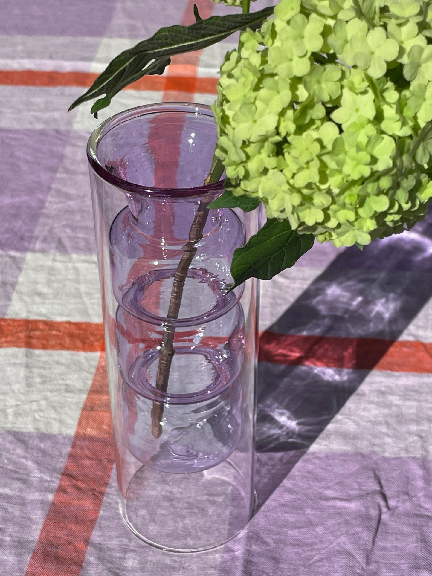 Glass Double Lilac Vase