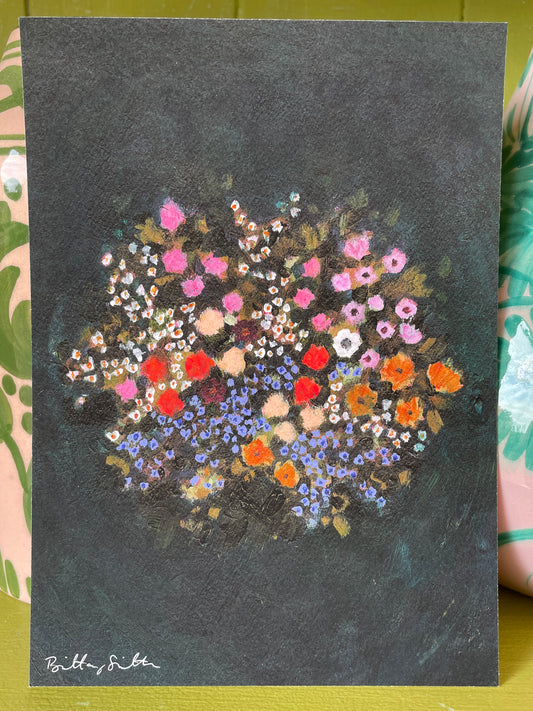 Floral Giclee Wildflower Painting Print