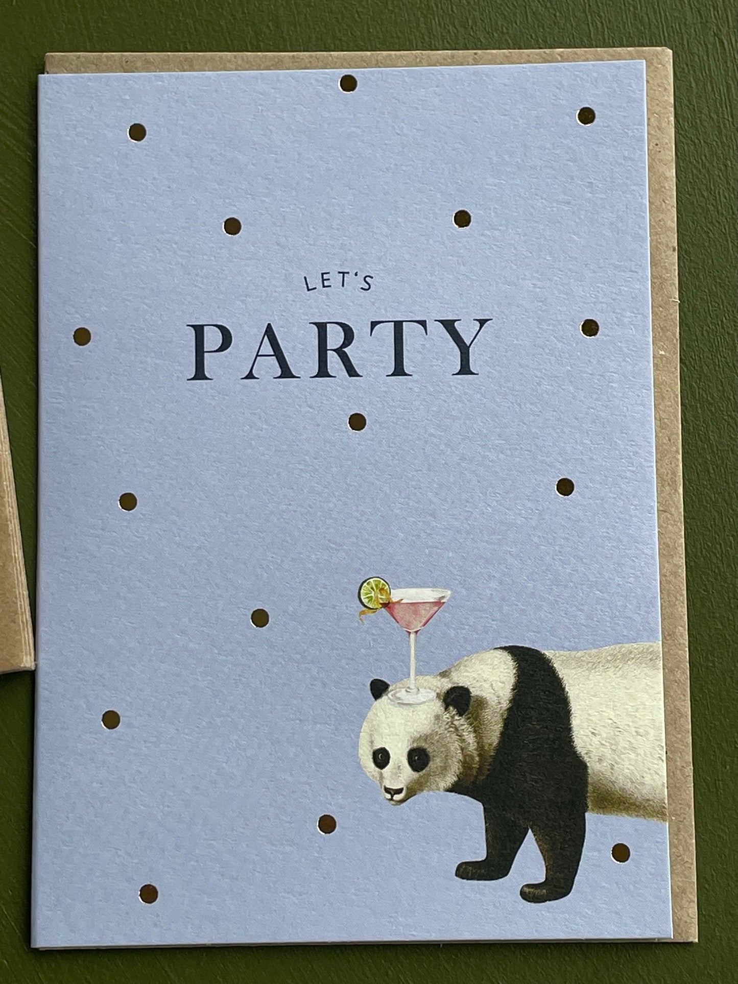 Let's Party Panda Greeting Card