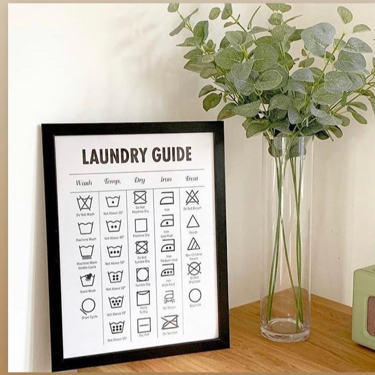 Laundry Guide Canvas Print