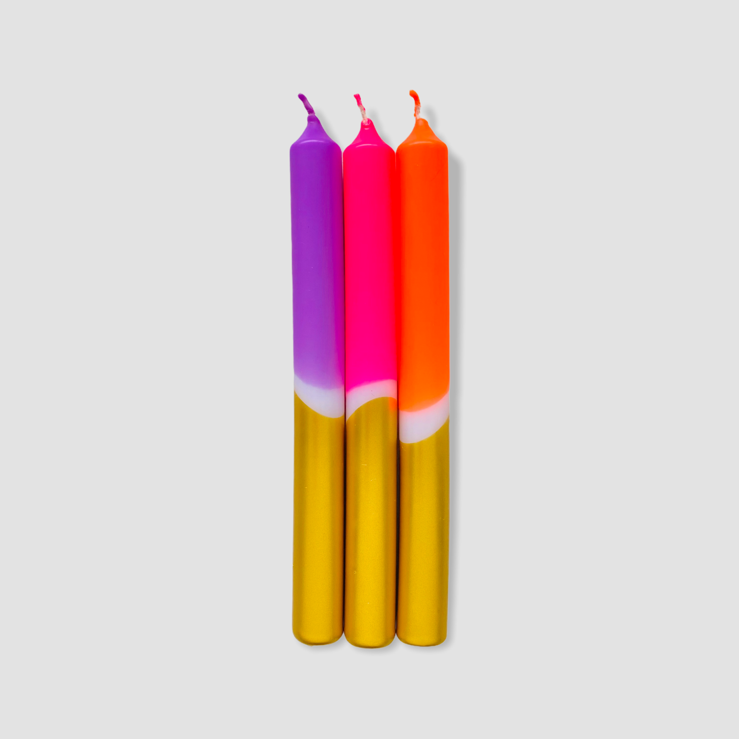 "Christmas" Dip Dye Neon Candles Limited Edition
