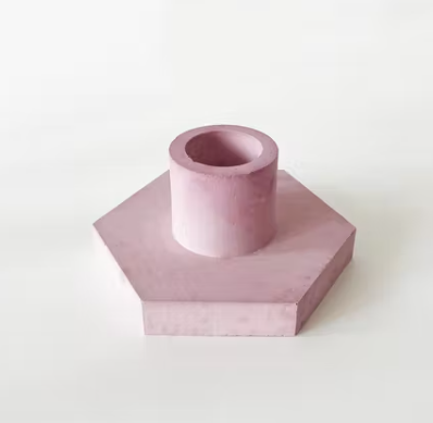 Pink Concrete Candle Holder